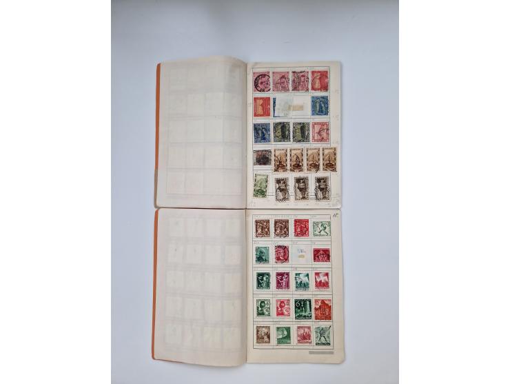 1900/1950(ca.), interessante Partie mit über 100 Briefen, dabei bessere, außerdem diverse alter Auswahlhefte, dabei teils Aus