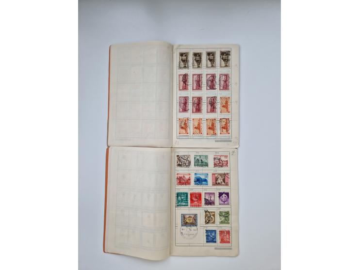 1900/1950(ca.), interessante Partie mit über 100 Briefen, dabei bessere, außerdem diverse alter Auswahlhefte, dabei teils Aus