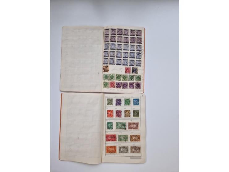 1900/1950(ca.), interessante Partie mit über 100 Briefen, dabei bessere, außerdem diverse alter Auswahlhefte, dabei teils Aus