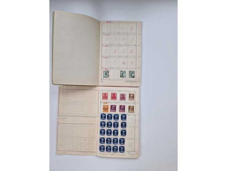 1900/1950(ca.), interessante Partie mit über 100 Briefen, dabei bessere, außerdem diverse alter Auswahlhefte, dabei teils Aus