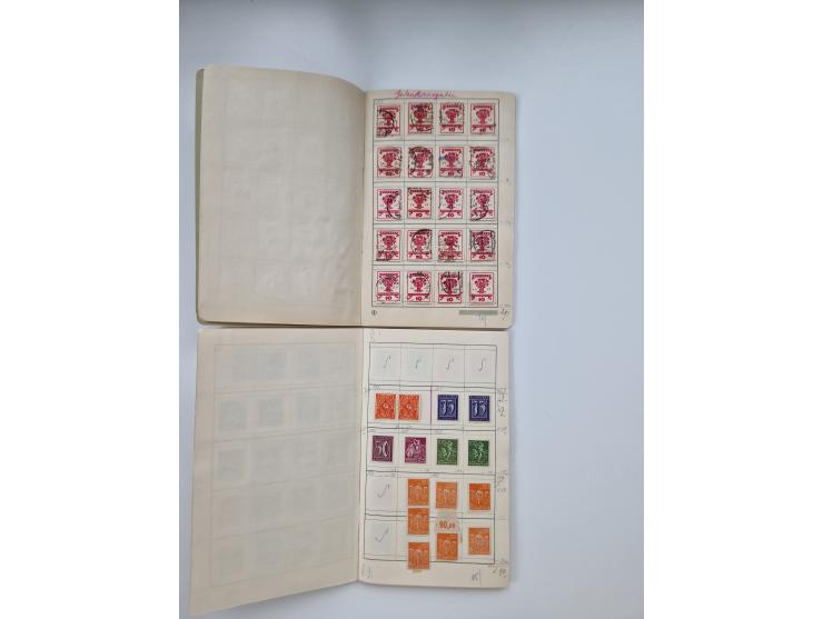 1900/1950(ca.), interessante Partie mit über 100 Briefen, dabei bessere, außerdem diverse alter Auswahlhefte, dabei teils Aus