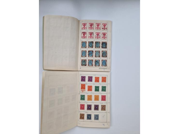 1900/1950(ca.), interessante Partie mit über 100 Briefen, dabei bessere, außerdem diverse alter Auswahlhefte, dabei teils Aus