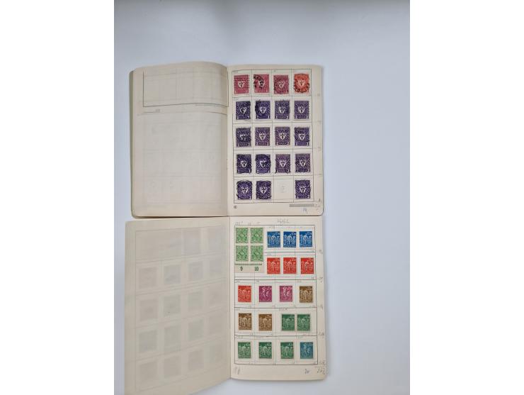 1900/1950(ca.), interessante Partie mit über 100 Briefen, dabei bessere, außerdem diverse alter Auswahlhefte, dabei teils Aus