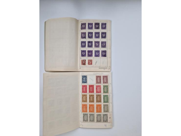 1900/1950(ca.), interessante Partie mit über 100 Briefen, dabei bessere, außerdem diverse alter Auswahlhefte, dabei teils Aus