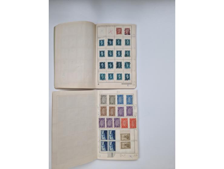 1900/1950(ca.), interessante Partie mit über 100 Briefen, dabei bessere, außerdem diverse alter Auswahlhefte, dabei teils Aus