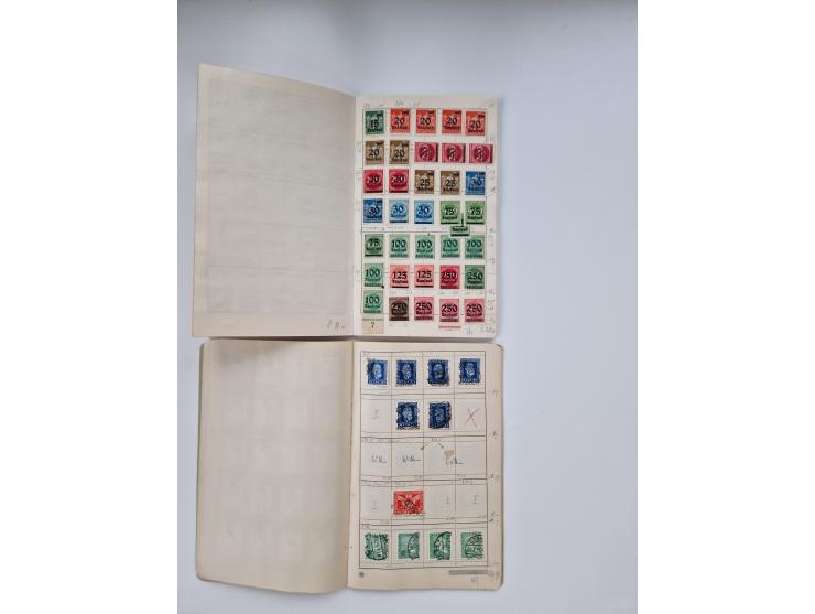 1900/1950(ca.), interessante Partie mit über 100 Briefen, dabei bessere, außerdem diverse alter Auswahlhefte, dabei teils Aus