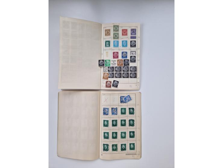 1900/1950(ca.), interessante Partie mit über 100 Briefen, dabei bessere, außerdem diverse alter Auswahlhefte, dabei teils Aus