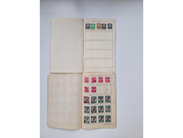 1900/1950(ca.), interessante Partie mit über 100 Briefen, dabei bessere, außerdem diverse alter Auswahlhefte, dabei teils Aus