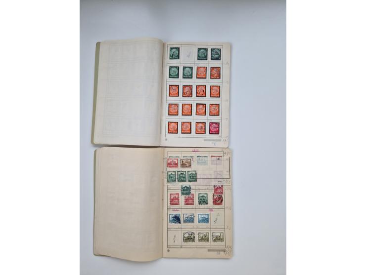 1900/1950(ca.), interessante Partie mit über 100 Briefen, dabei bessere, außerdem diverse alter Auswahlhefte, dabei teils Aus