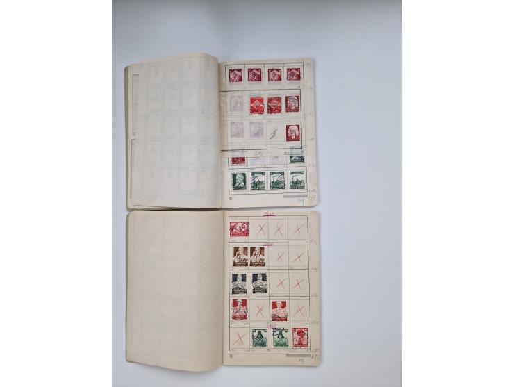 1900/1950(ca.), interessante Partie mit über 100 Briefen, dabei bessere, außerdem diverse alter Auswahlhefte, dabei teils Aus