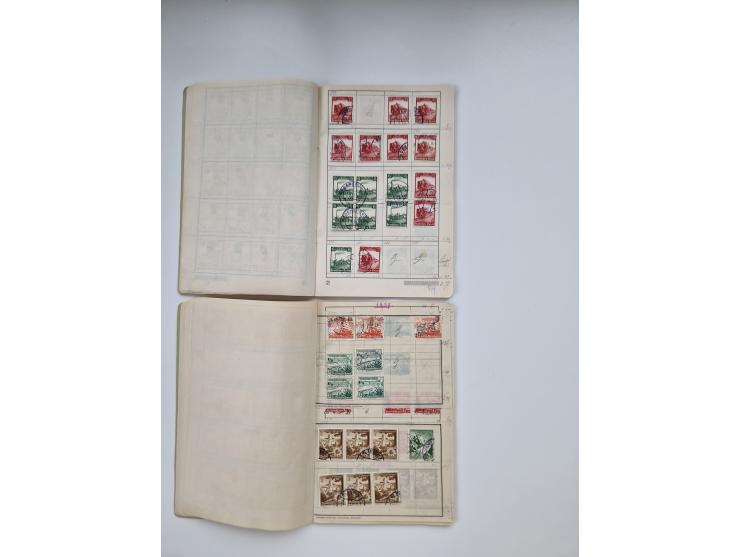 1900/1950(ca.), interessante Partie mit über 100 Briefen, dabei bessere, außerdem diverse alter Auswahlhefte, dabei teils Aus