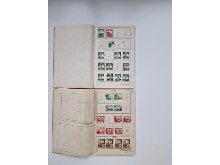 1900/1950(ca.), interessante Partie mit über 100 Briefen, dabei bessere, außerdem diverse alter Auswahlhefte, dabei teils Aus