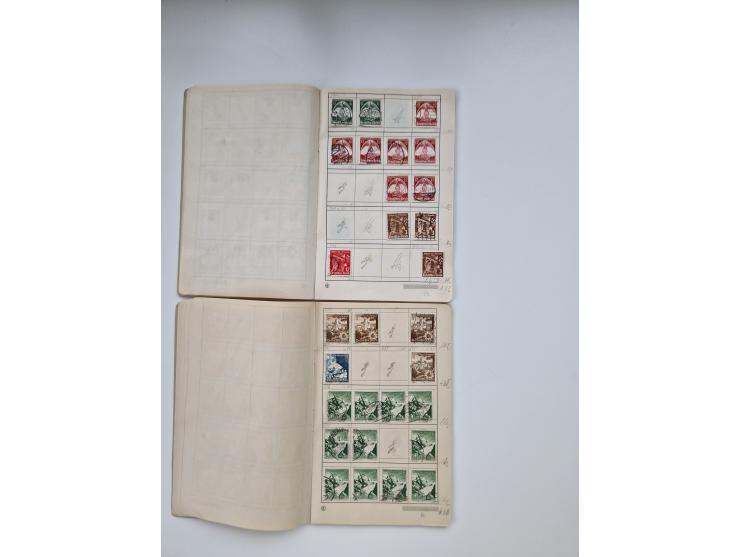 1900/1950(ca.), interessante Partie mit über 100 Briefen, dabei bessere, außerdem diverse alter Auswahlhefte, dabei teils Aus