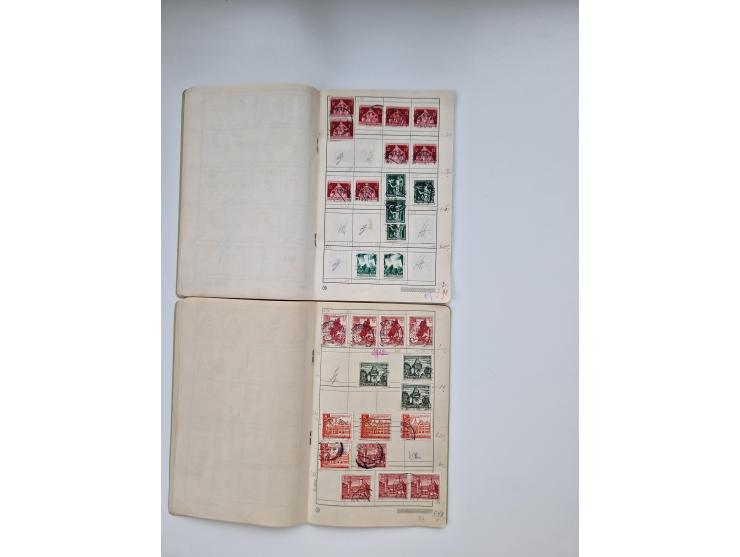 1900/1950(ca.), interessante Partie mit über 100 Briefen, dabei bessere, außerdem diverse alter Auswahlhefte, dabei teils Aus