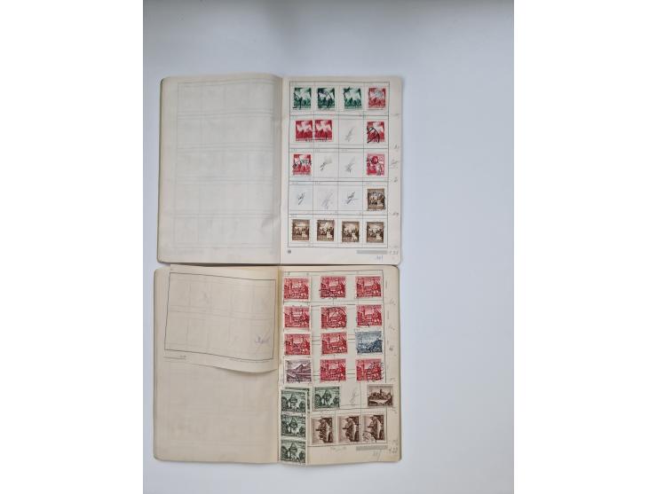 1900/1950(ca.), interessante Partie mit über 100 Briefen, dabei bessere, außerdem diverse alter Auswahlhefte, dabei teils Aus