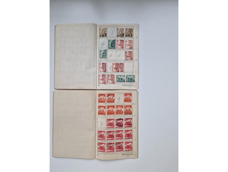 1900/1950(ca.), interessante Partie mit über 100 Briefen, dabei bessere, außerdem diverse alter Auswahlhefte, dabei teils Aus