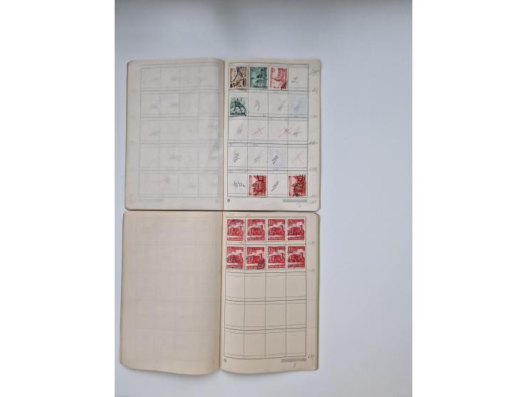 1900/1950(ca.), interessante Partie mit über 100 Briefen, dabei bessere, außerdem diverse alter Auswahlhefte, dabei teils Aus