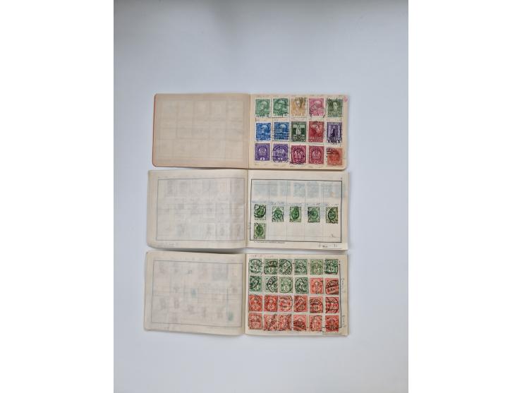 1900/1950(ca.), interessante Partie mit über 100 Briefen, dabei bessere, außerdem diverse alter Auswahlhefte, dabei teils Aus