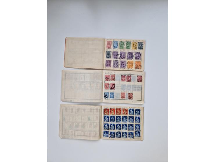 1900/1950(ca.), interessante Partie mit über 100 Briefen, dabei bessere, außerdem diverse alter Auswahlhefte, dabei teils Aus