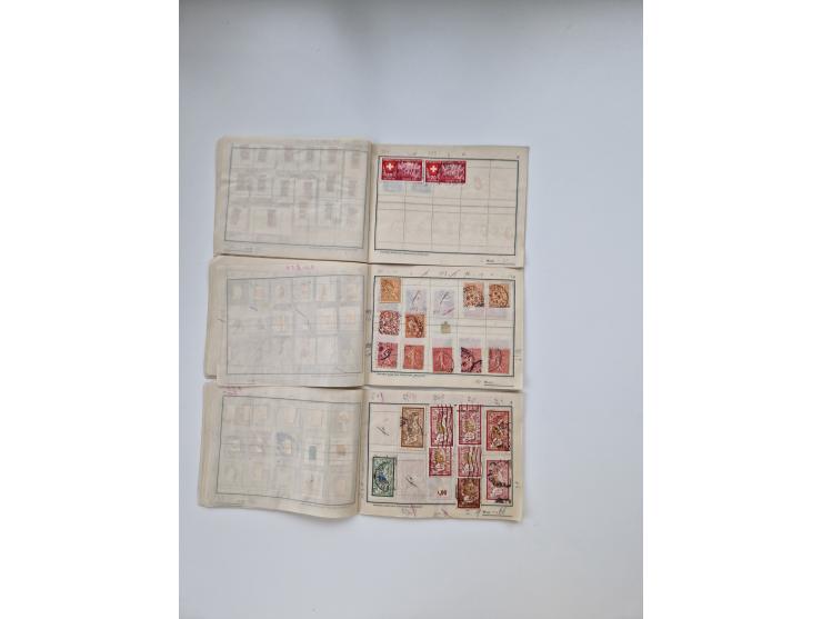 1900/1950(ca.), interessante Partie mit über 100 Briefen, dabei bessere, außerdem diverse alter Auswahlhefte, dabei teils Aus