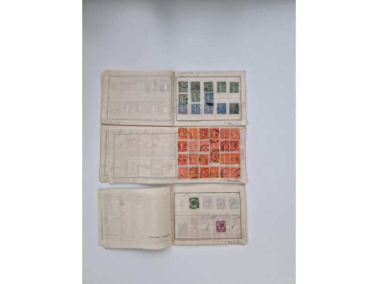 1900/1950(ca.), interessante Partie mit über 100 Briefen, dabei bessere, außerdem diverse alter Auswahlhefte, dabei teils Aus