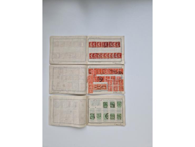 1900/1950(ca.), interessante Partie mit über 100 Briefen, dabei bessere, außerdem diverse alter Auswahlhefte, dabei teils Aus