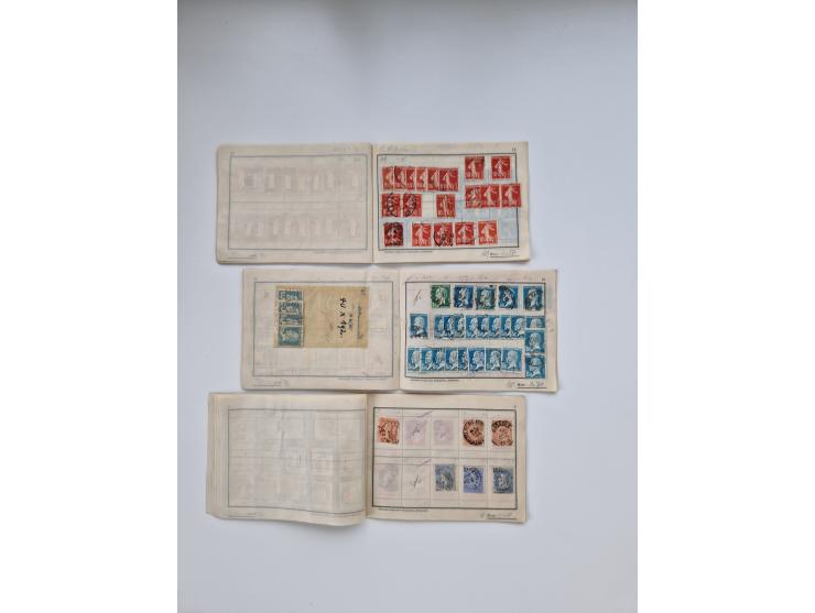 1900/1950(ca.), interessante Partie mit über 100 Briefen, dabei bessere, außerdem diverse alter Auswahlhefte, dabei teils Aus