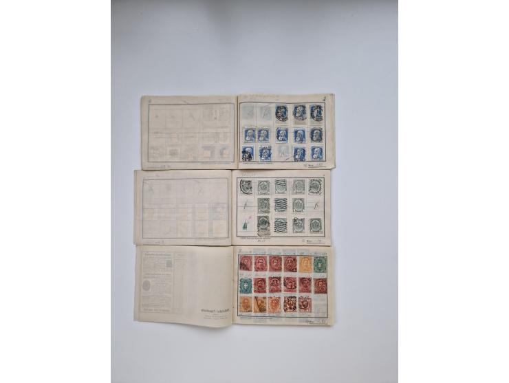 1900/1950(ca.), interessante Partie mit über 100 Briefen, dabei bessere, außerdem diverse alter Auswahlhefte, dabei teils Aus