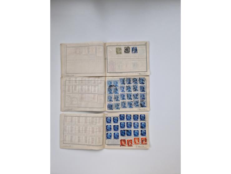 1900/1950(ca.), interessante Partie mit über 100 Briefen, dabei bessere, außerdem diverse alter Auswahlhefte, dabei teils Aus