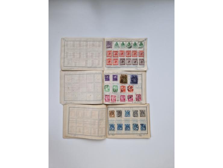 1900/1950(ca.), interessante Partie mit über 100 Briefen, dabei bessere, außerdem diverse alter Auswahlhefte, dabei teils Aus