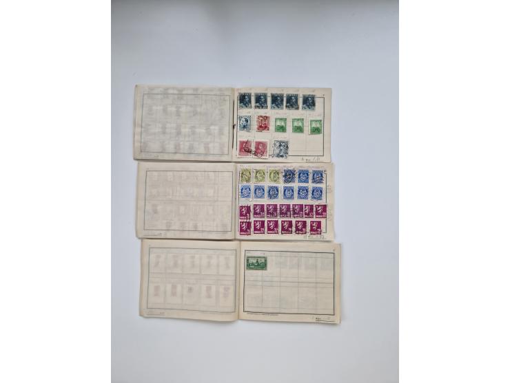 1900/1950(ca.), interessante Partie mit über 100 Briefen, dabei bessere, außerdem diverse alter Auswahlhefte, dabei teils Aus