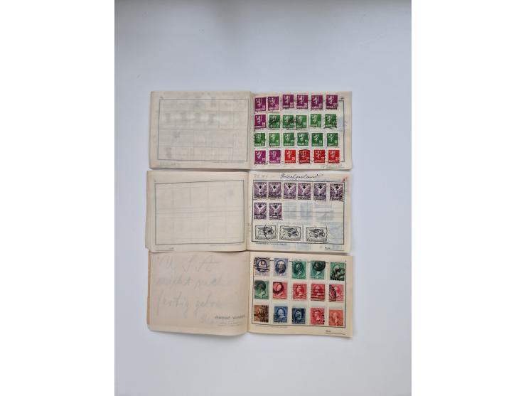 1900/1950(ca.), interessante Partie mit über 100 Briefen, dabei bessere, außerdem diverse alter Auswahlhefte, dabei teils Aus