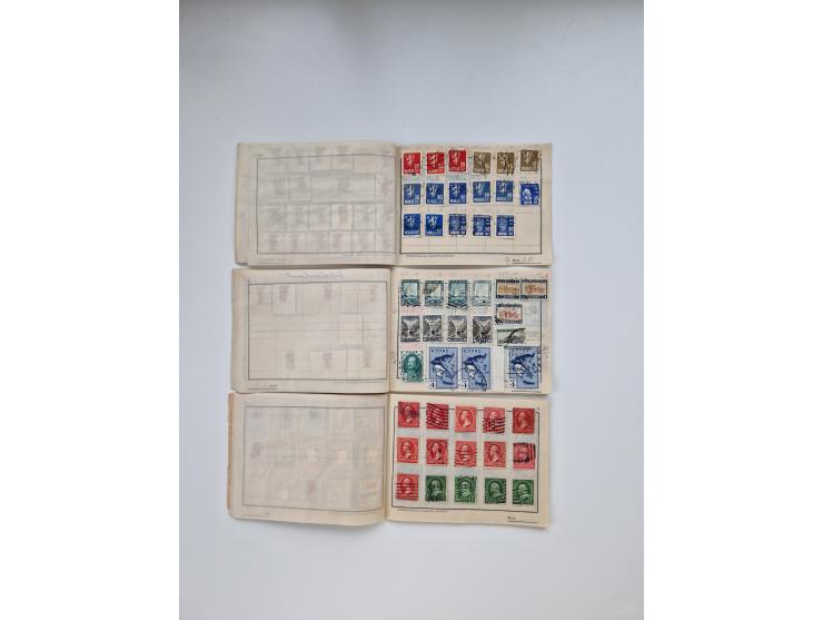 1900/1950(ca.), interessante Partie mit über 100 Briefen, dabei bessere, außerdem diverse alter Auswahlhefte, dabei teils Aus