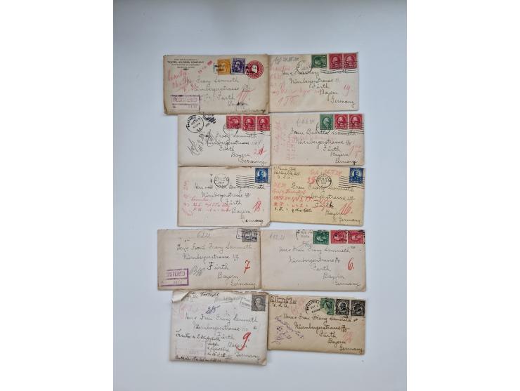 1900/1950(ca.), interessante Partie mit über 100 Briefen, dabei bessere, außerdem diverse alter Auswahlhefte, dabei teils Aus