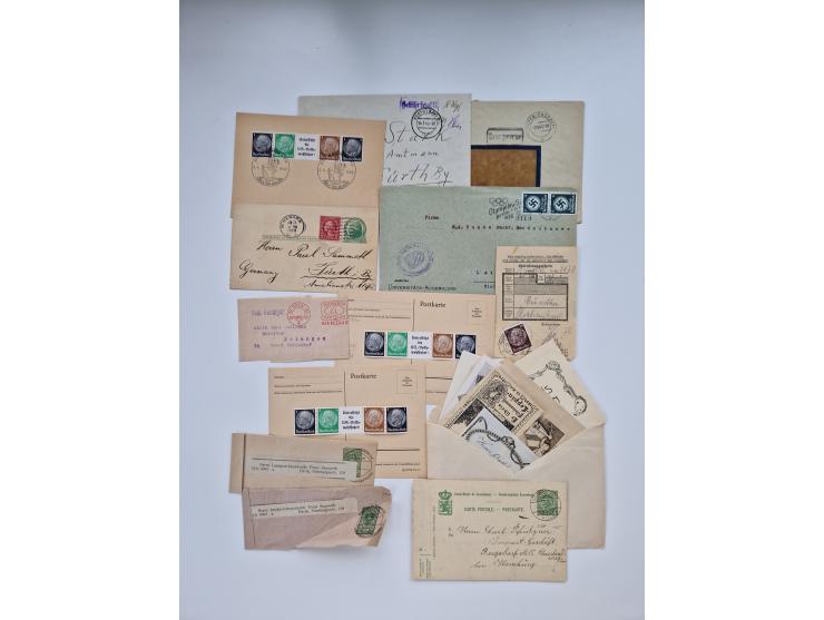 1900/1950(ca.), interessante Partie mit über 100 Briefen, dabei bessere, außerdem diverse alter Auswahlhefte, dabei teils Aus
