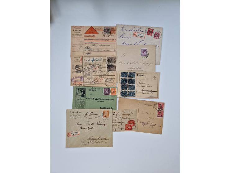 1900/1950(ca.), interessante Partie mit über 100 Briefen, dabei bessere, außerdem diverse alter Auswahlhefte, dabei teils Aus