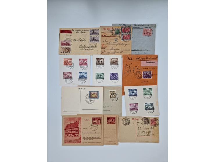 1900/1950(ca.), interessante Partie mit über 100 Briefen, dabei bessere, außerdem diverse alter Auswahlhefte, dabei teils Aus