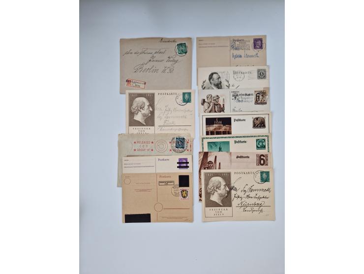 1900/1950(ca.), interessante Partie mit über 100 Briefen, dabei bessere, außerdem diverse alter Auswahlhefte, dabei teils Aus