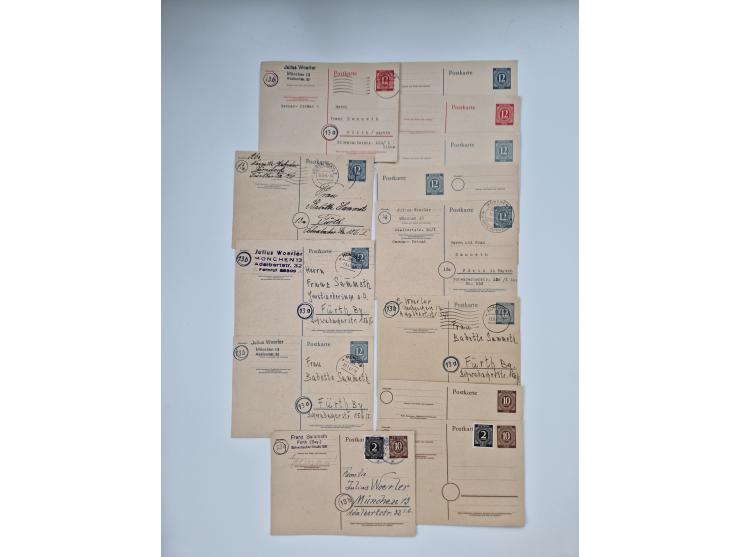 1900/1950(ca.), interessante Partie mit über 100 Briefen, dabei bessere, außerdem diverse alter Auswahlhefte, dabei teils Aus