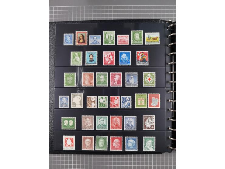 1949/92, postfrische, in den Hauptnummern augenscheinlich komplette Sammlung, dazu einige Markenheftchen etc., meist gute Erh