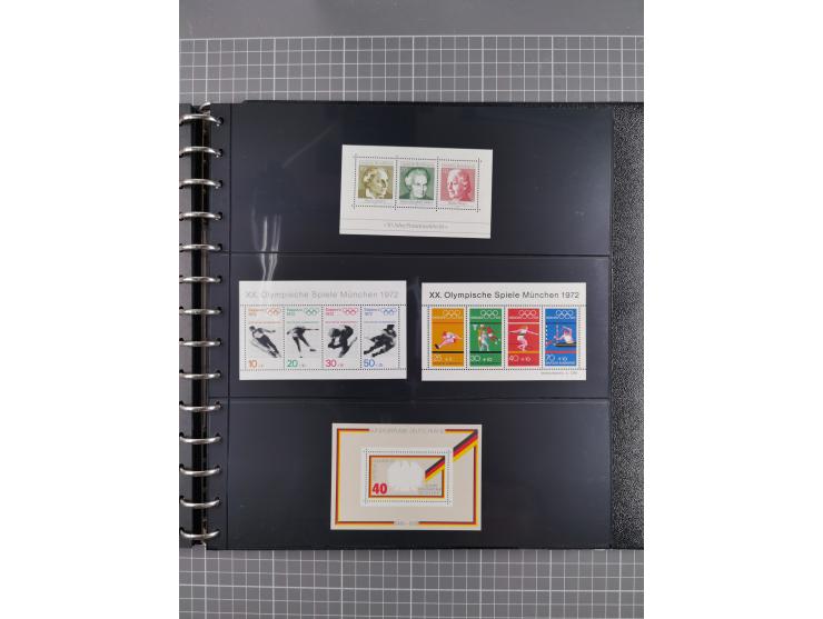 1949/92, postfrische, in den Hauptnummern augenscheinlich komplette Sammlung, dazu einige Markenheftchen etc., meist gute Erh