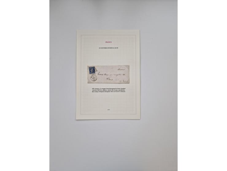 1812/1936, 58 covers and cards, some better frankings and usages throughout, noted a fine section of French Colonies and mari