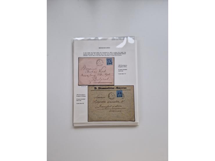 1812/1936, 58 covers and cards, some better frankings and usages throughout, noted a fine section of French Colonies and mari