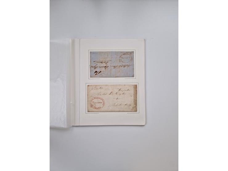 1812/1936, 58 covers and cards, some better frankings and usages throughout, noted a fine section of French Colonies and mari