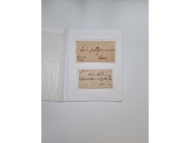 1812/1936, 58 covers and cards, some better frankings and usages throughout, noted a fine section of French Colonies and mari