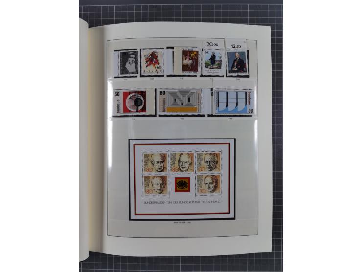 1949/92, vorwiegend postfrische, in den Hauptnummern augenscheinlich komplette Sammlung, teils sign. Schlegel BPP, meist gute