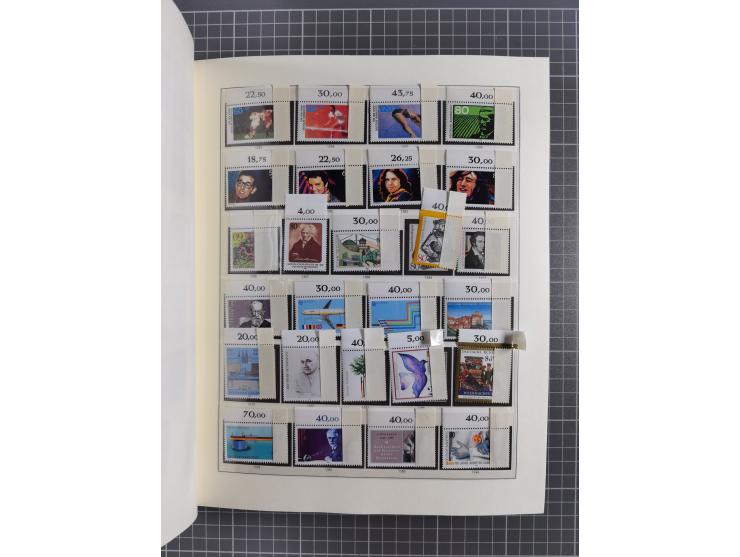 1949/92, vorwiegend postfrische, in den Hauptnummern augenscheinlich komplette Sammlung, teils sign. Schlegel BPP, meist gute