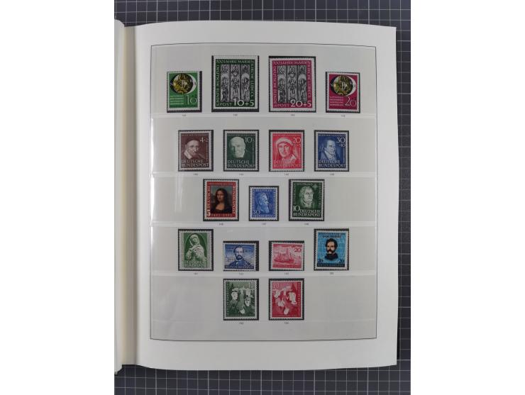 1949/92, vorwiegend postfrische, in den Hauptnummern augenscheinlich komplette Sammlung, teils sign. Schlegel BPP, meist gute