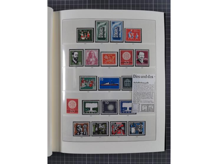 1949/92, vorwiegend postfrische, in den Hauptnummern augenscheinlich komplette Sammlung, teils sign. Schlegel BPP, meist gute