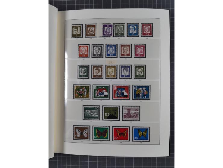 1949/92, vorwiegend postfrische, in den Hauptnummern augenscheinlich komplette Sammlung, teils sign. Schlegel BPP, meist gute